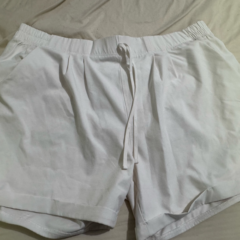 ZYIA White Women's Athletic Shorts